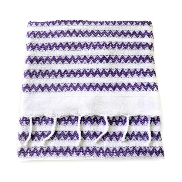 Herringbone Cotton Turkish Towel - Purple
